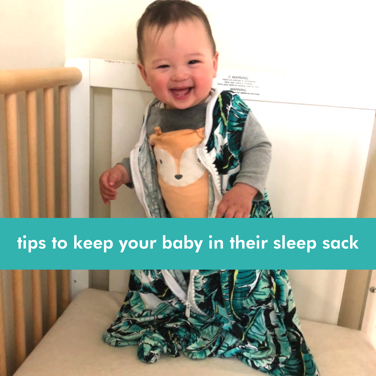 Sleep sack with discount zipper in back