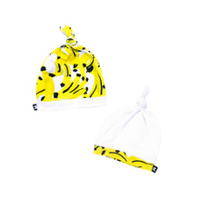 Load image into Gallery viewer, Kona Banana Beanie Set in silky bamboo jersey