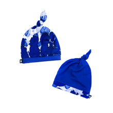 Load image into Gallery viewer, Playa Blue Beanie Set in silky bamboo jersey