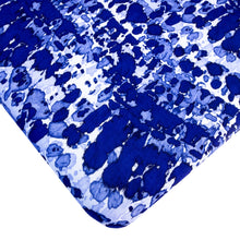 Load image into Gallery viewer, milimili playa blue tie dye sheet. the best crib sheets for sensitive skin