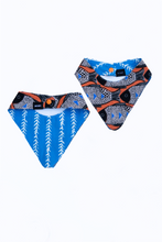 Load image into Gallery viewer, reversible fish print dog bandana