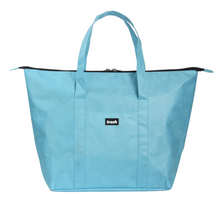 Load image into Gallery viewer, the largest zipper closed beach tote from Trash bags on MiliMili in tide pool blue