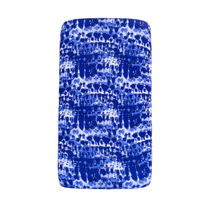 milimili playa blue tie dye crib sheet. the best crib sheets for sensitive skin