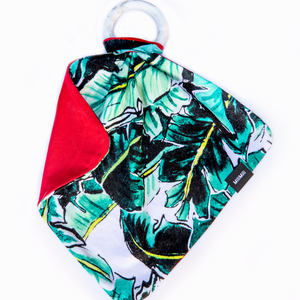 Tropical Holiday print lovey from MiliMili - best baby stocking stuffer