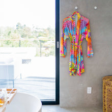 Load image into Gallery viewer, Modern Rainbow print robe by MiliMili in collaboration with Pronoun by Jesse Tyler Ferguson