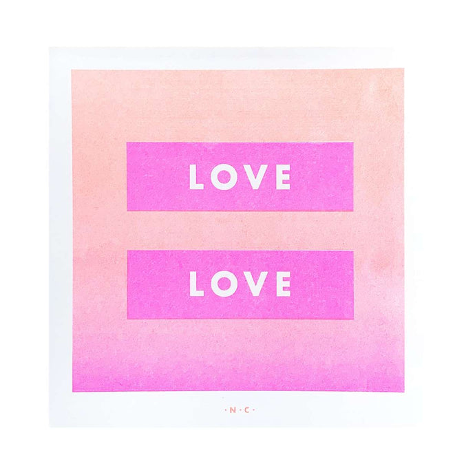 Love is Love - Risograph Print
