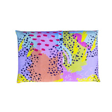 Load image into Gallery viewer, modern rainbow toddler pillowcase by milimili in collaboration with pronoun by jesse tyler ferguson - back